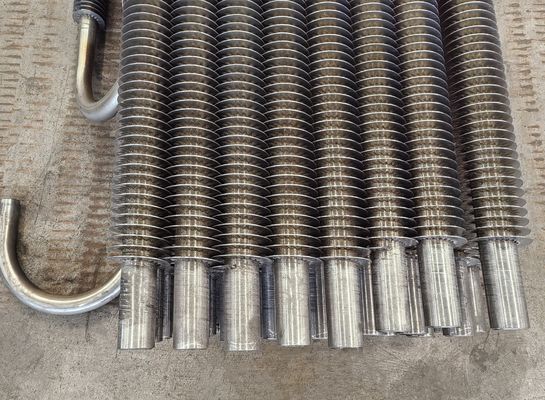 Tubi a pinna a spirale di caldaie in acciaio al carbonio anticorrosivi per pre riscaldatori d'aria