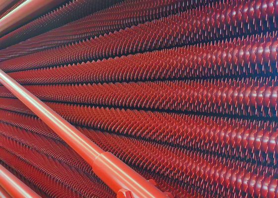ASME Tubo a pinza a spirale di caldaia in acciaio al carbonio verniciato per parti a pressione della caldaia