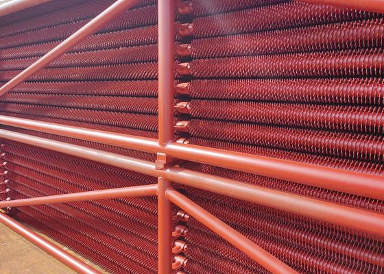 Elemento di trasferimento di calore personalizzato tubo a pinna serrata per parti a pressione della caldaia