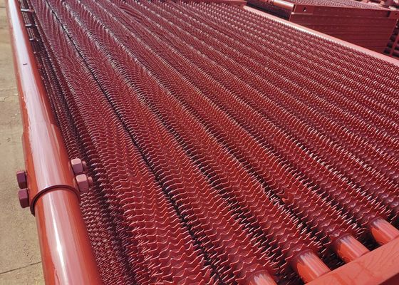 Elemento di trasferimento di calore personalizzato tubo a pinna serrata per parti a pressione della caldaia
