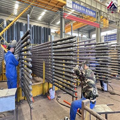 Caldeira a pinne a spirale serrata solida, scambiatore di calore in acciaio inossidabile anti-cioia