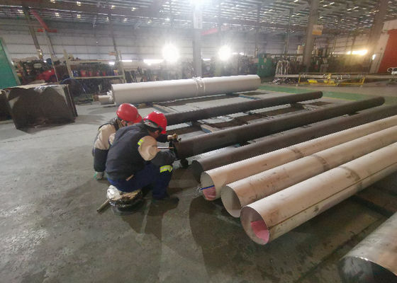 405mm ERW hanno marinato i tubi saldati di acciaio inossidabile per il surriscaldatore