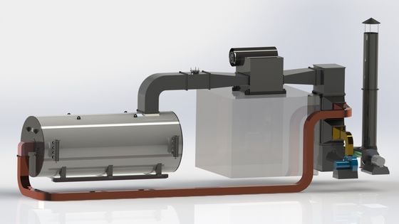 caldaia organica del portatore di calore del sistema di ricircolazione del gas di combustione 1.6MPa