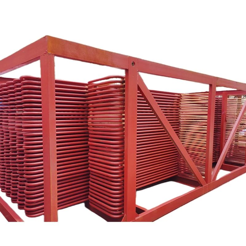 Coil serpentina arrotolata per la costruzione di tubi orizzontali o verticali nell'industria